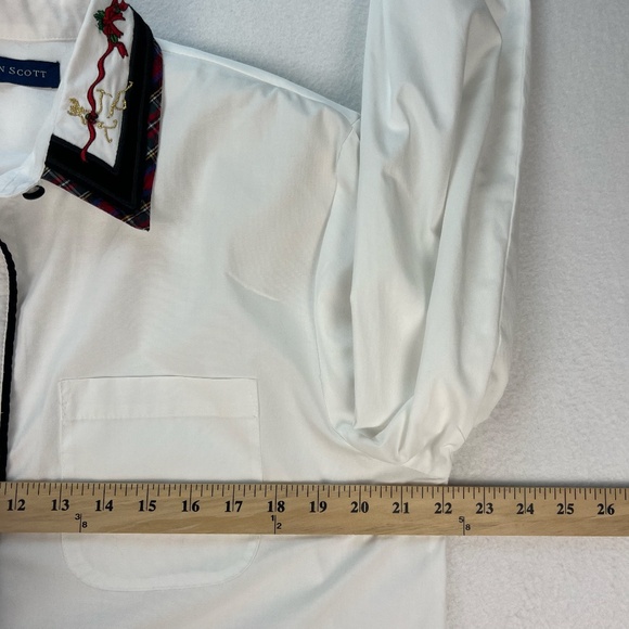 Karen Scott Christmas Holiday Vest Black Velvet Embroidered Blouse Top Women's M - Picture 14 of 16